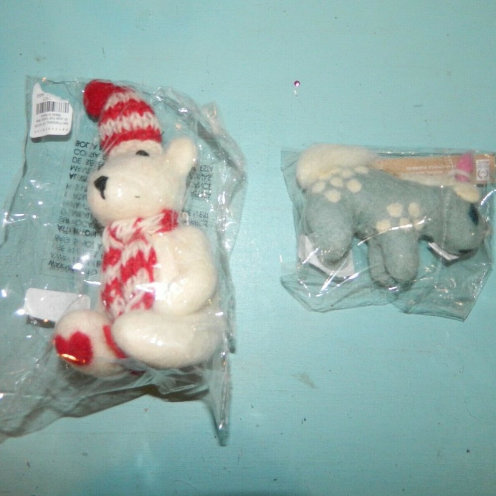 Pottery Barn Kids St. Jude Felt Christmas Tree Ornaments NEW